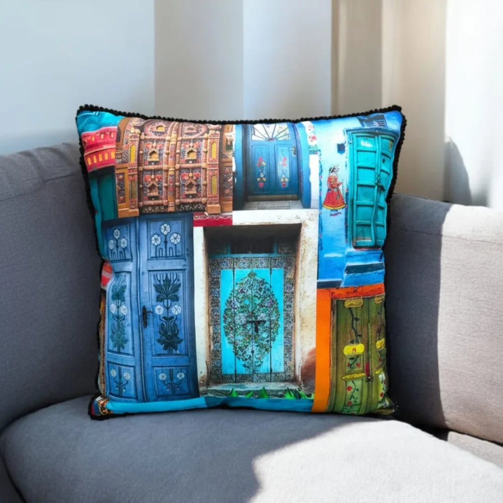 Doors of Heritage Cushion Cover - Image 2
