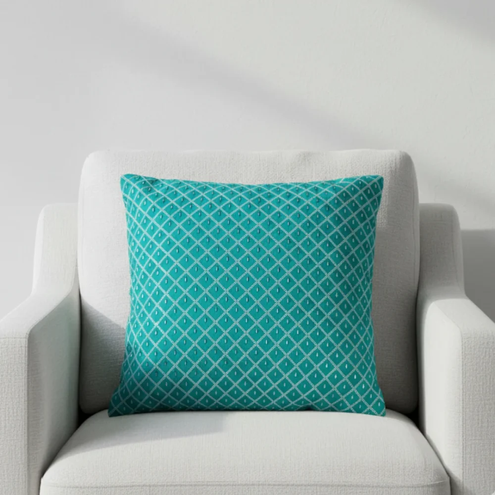 Pops Cushion Cover Teal - Image 2