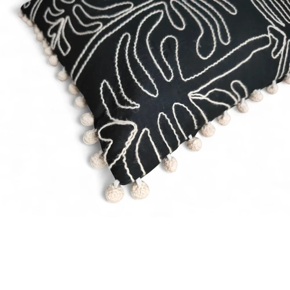 The Monstera Noir Cushion Cover - Image 3