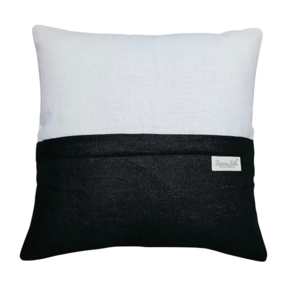 The Noir Black & White Cushion Cover - Image 4