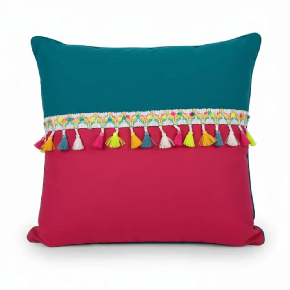 Vibrant Dual-Tone Cushion Cover