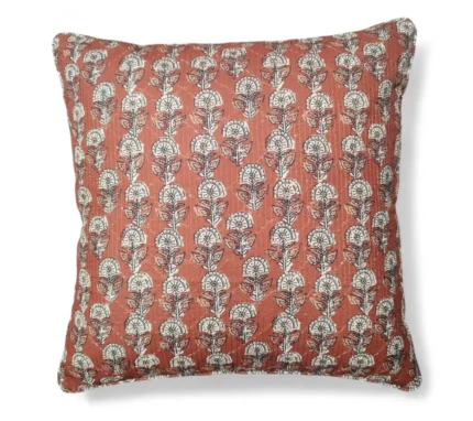 The Terracotta Bloom Cushion Cover by dimora bella home decor