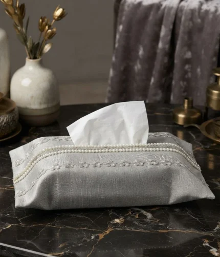 Dimora Bella – Pearl Mist Tissue Box Cover